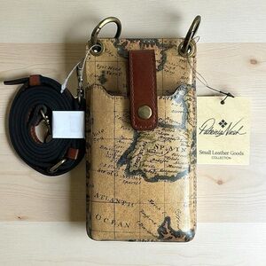Patricia Nash Farleigh Map Wallet Crossbody Bag